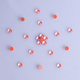 Mocha Orange Mermaid Tears Glass Half Pearls Rhinestones For Nail Art WholesaleRhinestone